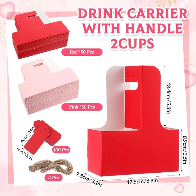 MotiMind 100 Pack Teacher Appreciation 2 Cup Drink Carrier - Image 3