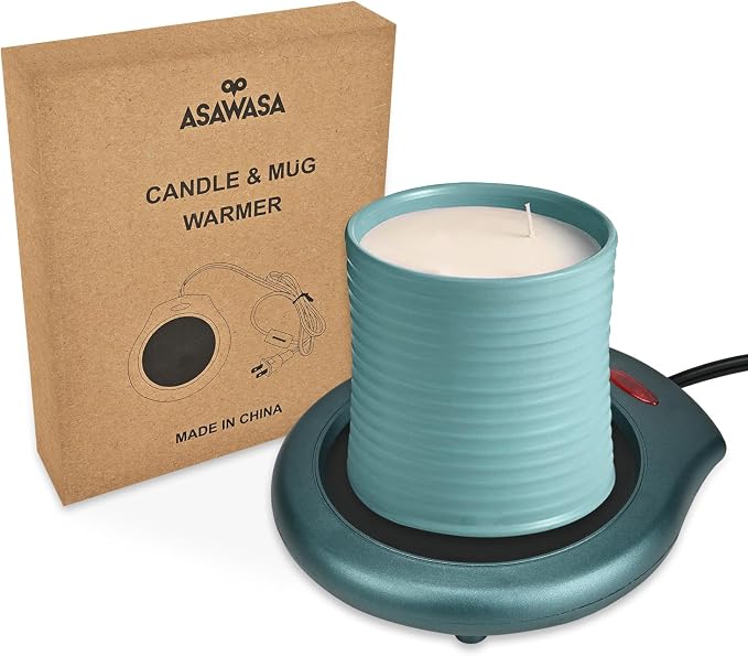 ASAWASA Candle Warmer for Large Jar, Coffee Mug Warmers, Safely Releases Scents by asawasa