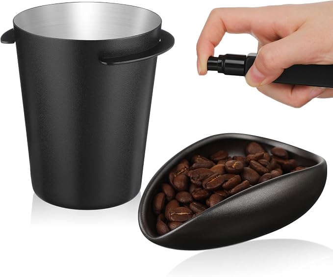 Coffee Bean Dosing Cup with Spray Bottle Espresso Coffee Dosing Cup Gift Set by Yiyiring