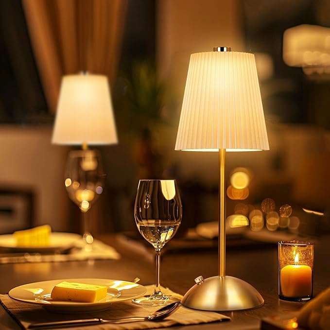 FRIDEKO HOME Rechargeable Table Lamp Gold - Image 7