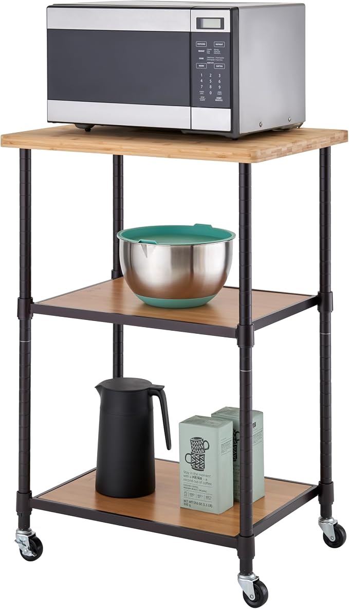 3-Tier Mobile Kitchen Storage Cart - Image 6