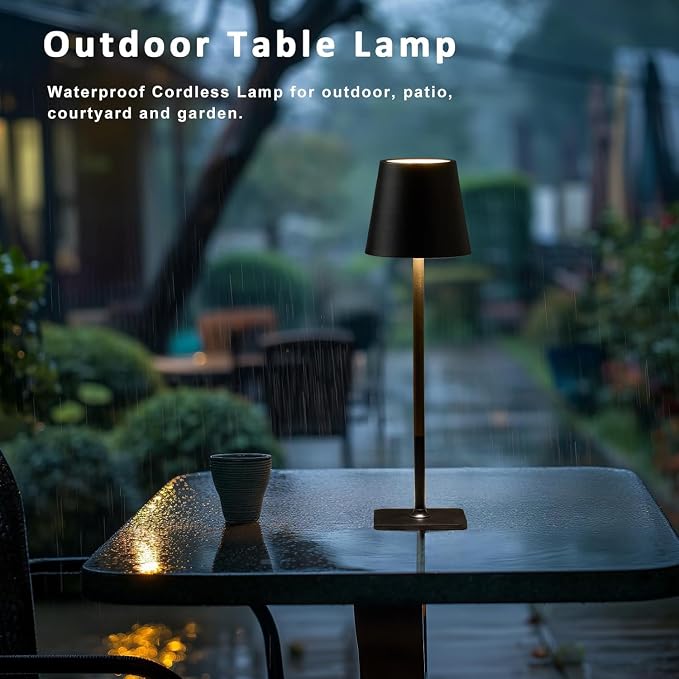 4 Pack Led Cordless Table Lamps-Wireless Rechargeable Lamps Bulk of 4, - Image 5