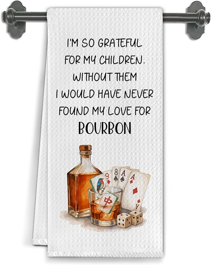 Bourbon Whiskey Gifts Kitchen Towels, Gifts by Unknown