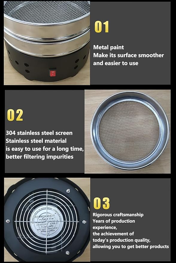 1000G Home Coffee Beans Cooler, 304 Stainless Steel Roasting Coffee Bean Cooler - Image 5