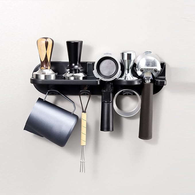 Espresso Portafilter Wall Mount Holder, Space Saving Floating Coffee Station by Unknown