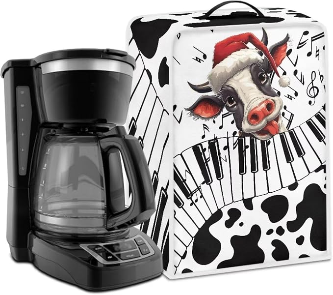 Cow Piano Christmas Coffee Maker by Psesaysky