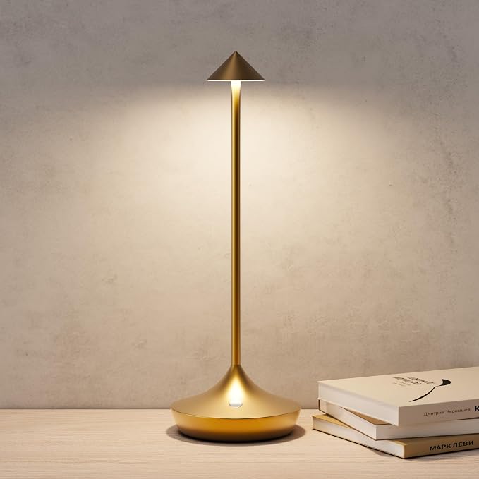 Cordless Rechargeable Table Lamp, 3 Color Temperatures 9 Lighting Modes by ZenithLightTableLamp
