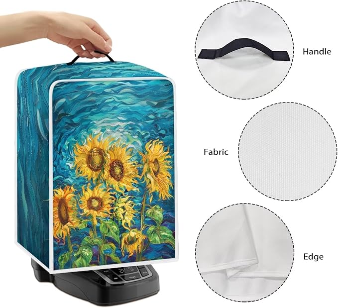 Sunflower Painting Coffee Maker Cover Dust Covers - Image 5