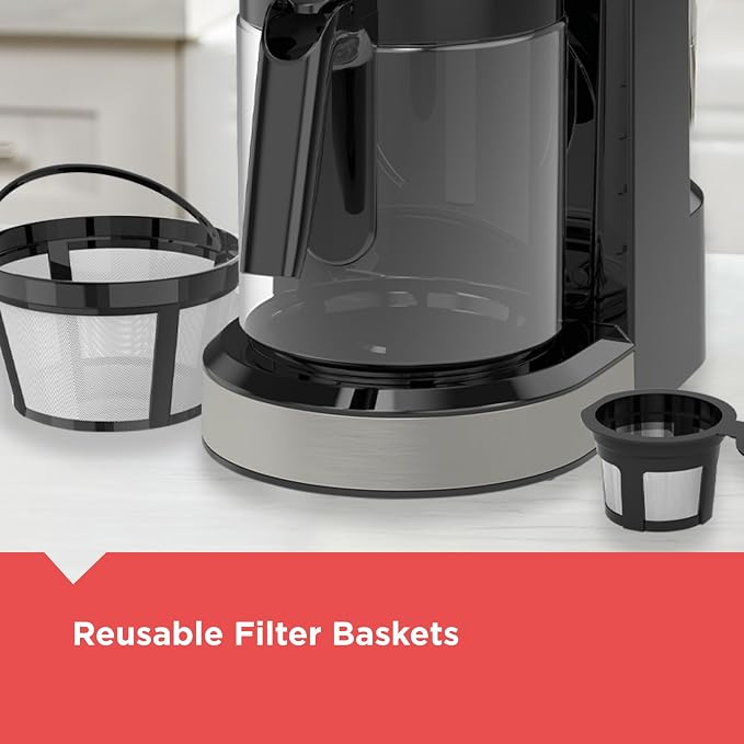 Black+Decker Dual Brew 14-Cup Carafe Single Serve Coffee Maker - Image 2