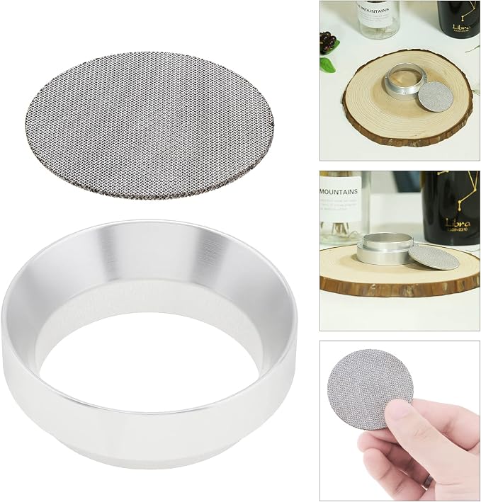 51mm Espresso Dosing Funnel and Puck Screen, Magnetic Espresso Coffee Dosing by TQEONKL