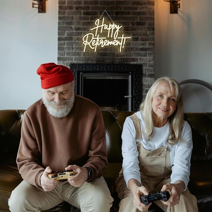 LooKLight Happy Retirement Neon Sign Dimmable Neon Signs - Image 2