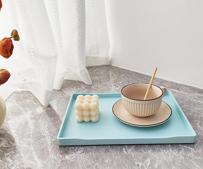 Blue Serving Tray for Gathering Small Items | Serving Accessory, Perfume and - Image 4
