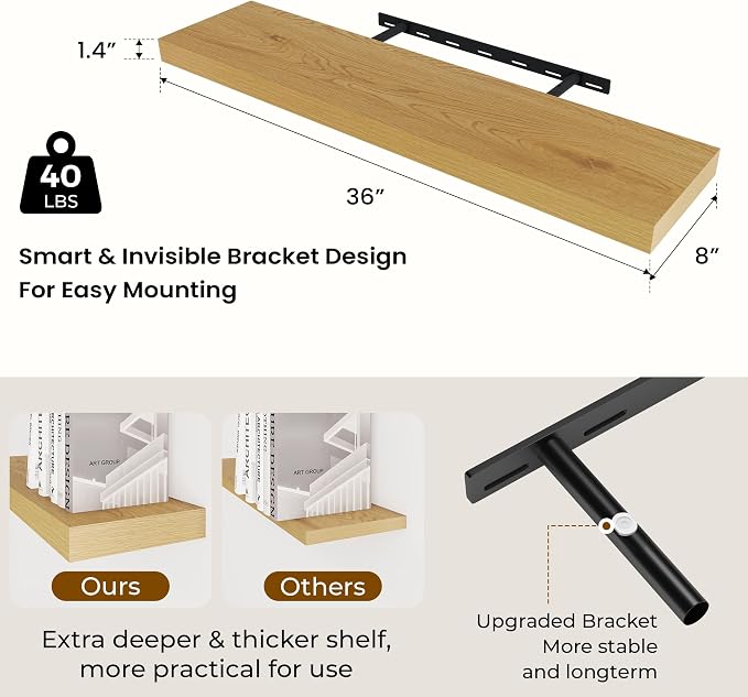 Dreamland 36 Inches Floating Shelves - Image 3