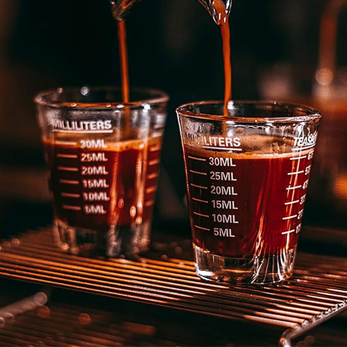 Shot Glasses Measuring cup Espresso Shot Glass Liquid Heavy Wine 2 Pack - Image 6