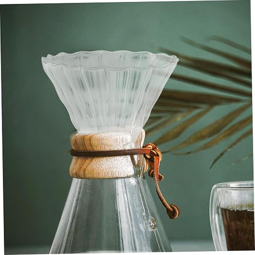 2pcs Heat Resistant Thick Glass Coffee Dripper Funnel Sturdy Coffee Making Tool - Image 8