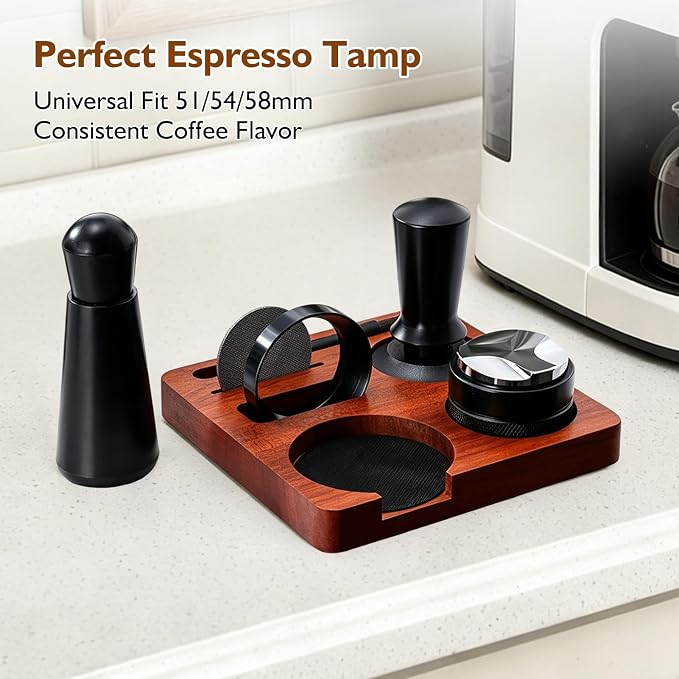 Espresso Accessories Kit 51mm, 7-Pcs Espresso Coffee Tamper Tool Set - Image 7