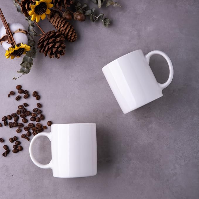 GBhome 12 OZ Off White Coffee Mugs, Ceramic Coffee Mugs - Image 3