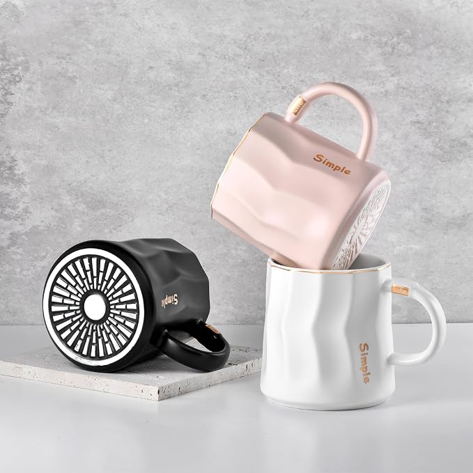 Flat Bottom Coffee Mug for Mug Warmer – 13.5 oz Ceramic Cup - Image 6