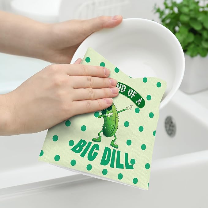 Funny Pickle Kitchen Towels Decorative Set of 2, Gifts - Image 3