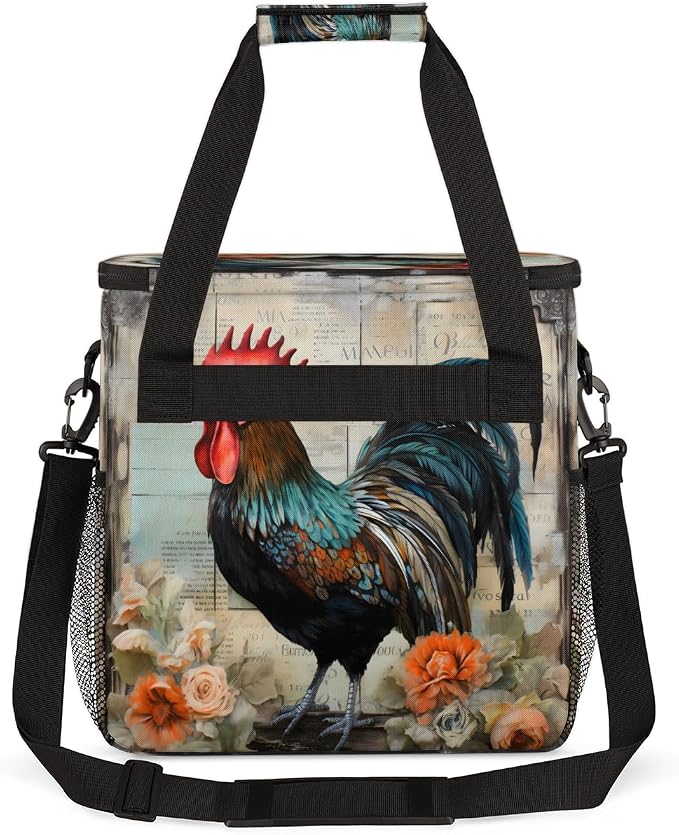 Rustic Chicken Rooster Coffee Machine Bag Compatible - Image 5