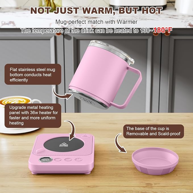 Felibeaco Coffee Mug Warmer & Mug Set - Image 2