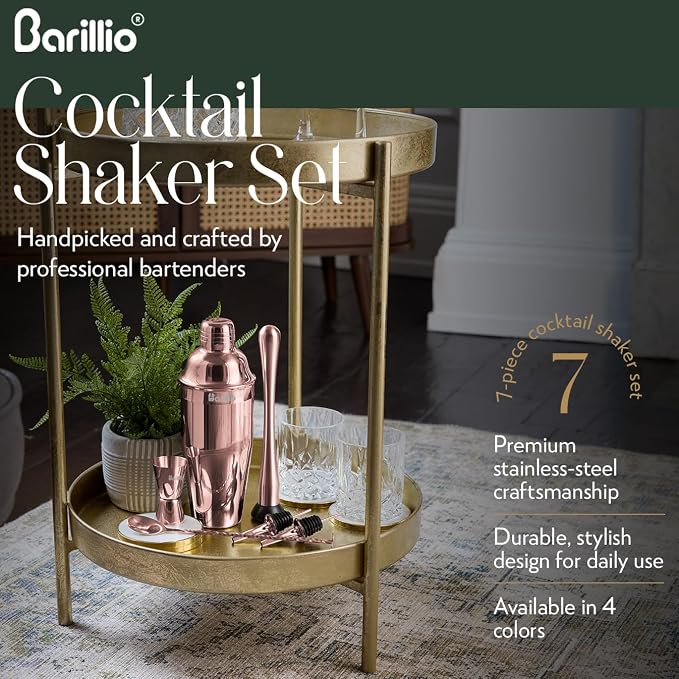 Barillio Rose Gold Mixology Bartender Kit - Image 4