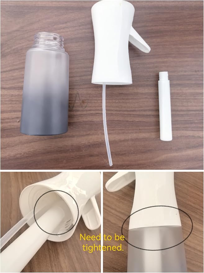 ZALUJMUS Ultra Fine Mist Spray Bottle, 50ml Continuous Sprayer, Plastic - Image 5
