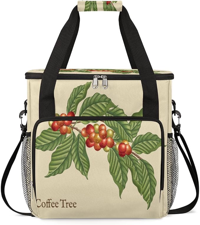 Coffee Tree Coffee Maker Carring Bag Coffee Leaf Bean Travel Carrying Storage by FengQuGou