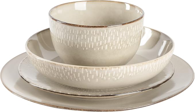 Gibson Elite Matisse 16-Piece Double Bowl Dinnerware Set – Service - Image 3