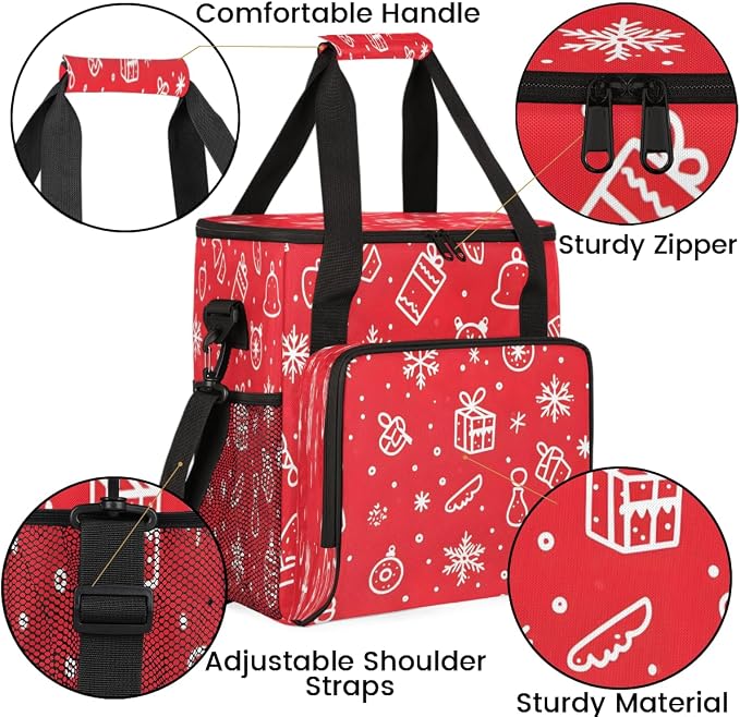 Red Christmas Coffee Machine Bag Compatible - Image 6