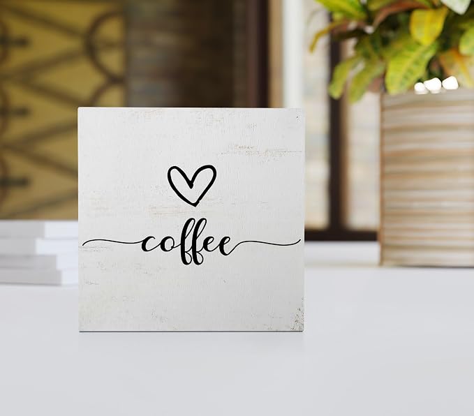 Love Coffee Wooden Box Sign - Image 2