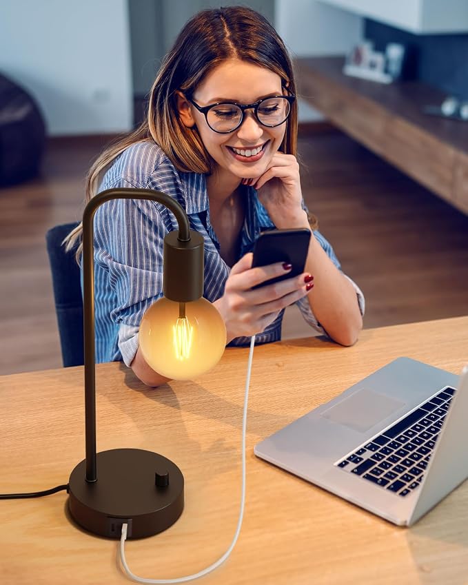 ONEWISH Industrial Table Lamp Set of 2 - Image 6