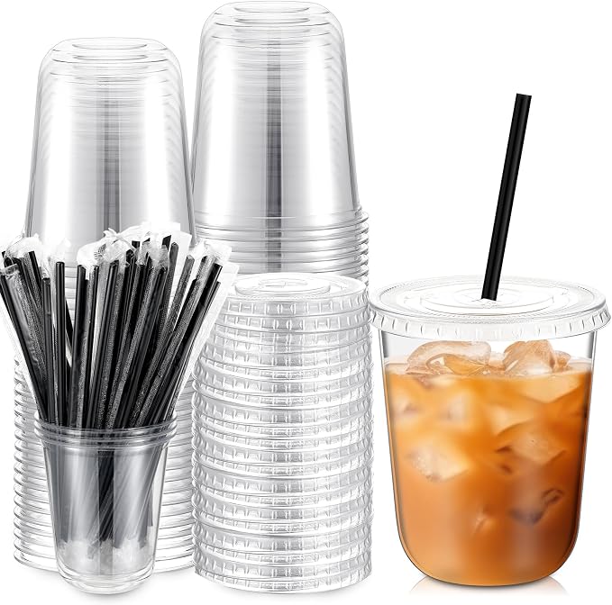 Ziliny 25 Set Clear Plastic Cups by Ziliny