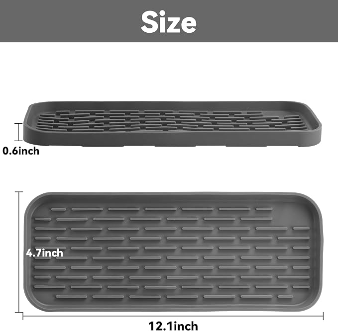 Drip Tray for Drink Dispenser, 1 Pack Gray Reusable Drip Pan for DD&HAPP Glass - Image 5