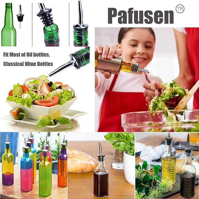 Pafusen 6 Pack Liquor Bottle Pourers, Liquor Pour Spout - Image 7