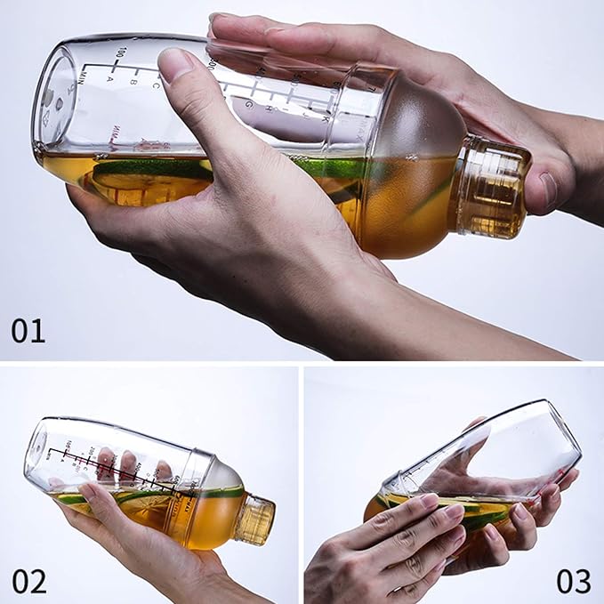 700cc / 24 oz Plastic Shaker Cocktail Drink Mixer Boba Tea Shaker, Professional - Image 4