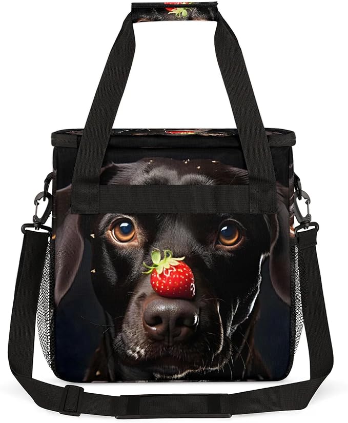 Black Labrador Funny Dog Coffee Maker Carring Bag, Large Insulated Storage - Image 6