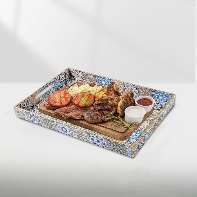 AGIOTA Coffee Table Trays for Living Room Serving Tray - Image 2