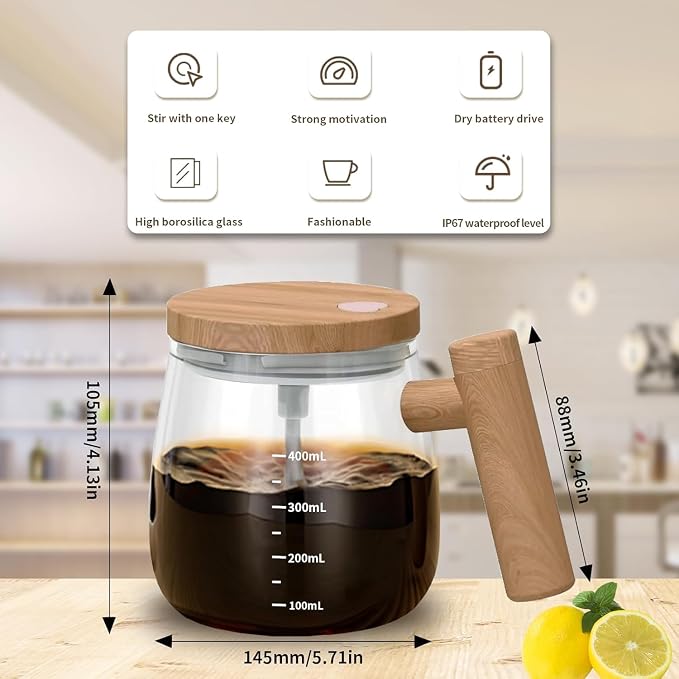 Electric Mixing Mug, Self Stirring Coffee Mug - Image 2