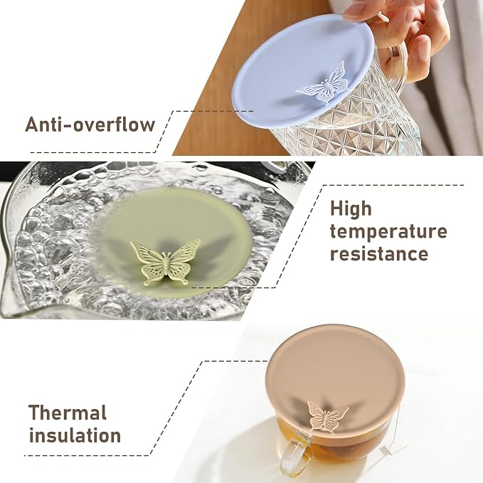 Silicone Cup Covers， Multicolored Silicone Lids - Image 5
