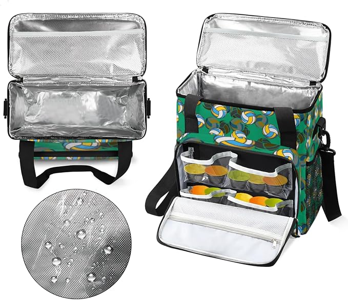 Volleyball Coffee Maker Travel Bag, Volleyball Large Carrying Storage Case - Image 3