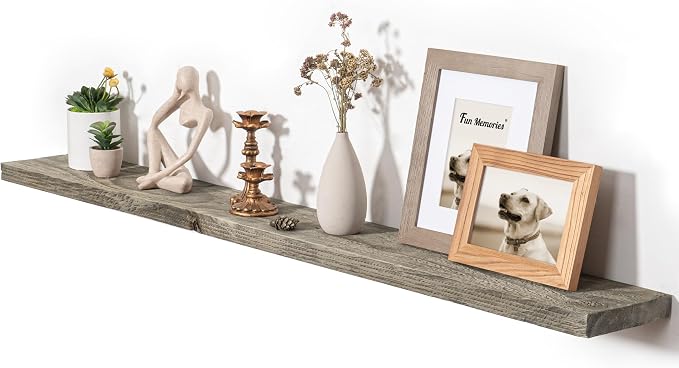 Fun Memories 55 Inch Reclaimed Wood Floating Shelves by FunMemories