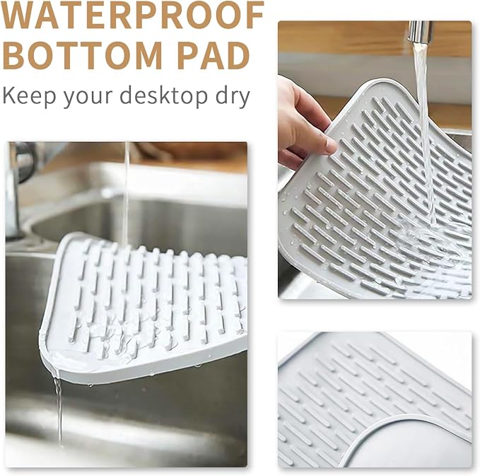 Cup Drying Rack Stand, 6 Cup Metal Drainer Holder Rack Non-Slip Mugs Cups - Image 2