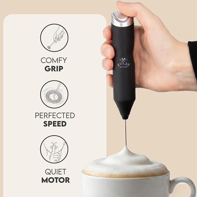 Zulay Kitchen Powerful Frother Wand AA Batteries Included, Ultra Fast Handheld - Image 3