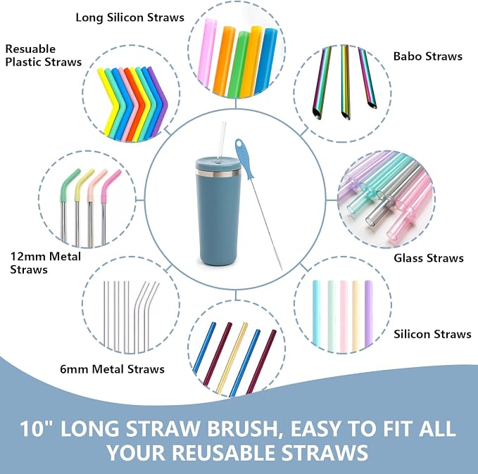 Silicone Bottle Cleaning Brush, Baby Travel Essential Bottle Brush Set - Image 4