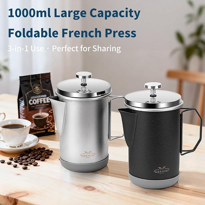 MERMOO YILAN Stainless Steel French Press - Image 5
