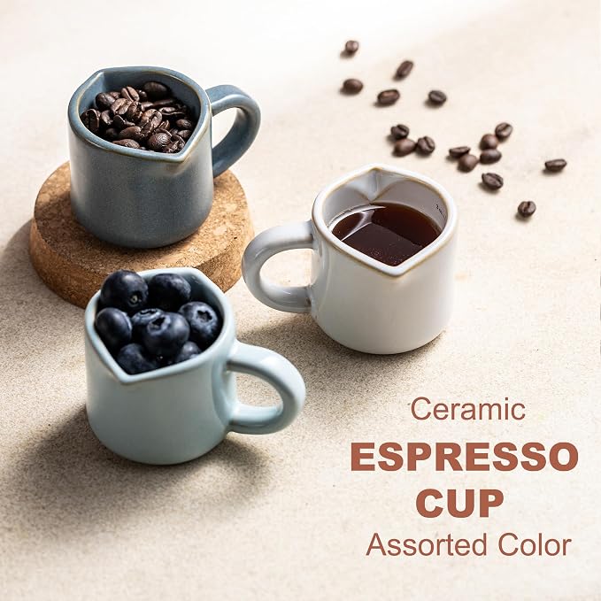 Espresso Cup 3 Oz, Ceramic Espresso Measuring Cup Expresso Shot Cup - Image 4