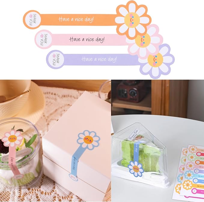 Beyonday 300pcs Handmade Lollipop Baking Stickers - Image 3