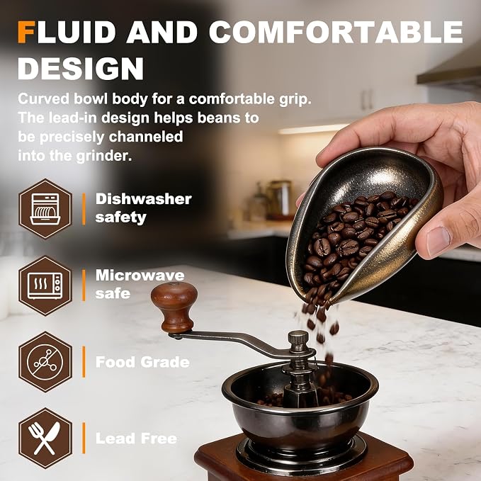 uxcell Coffee Dosing Cup, Ceramic Coffee Beans Dosing Cup Dose Measuring - Image 3