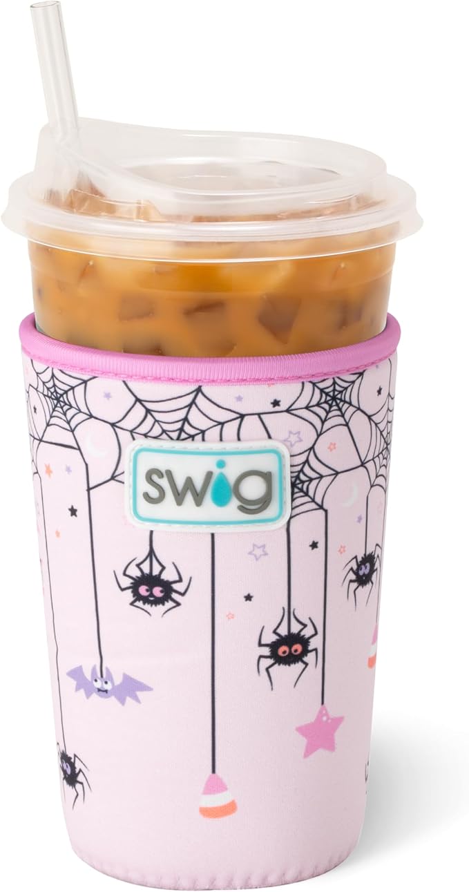 Swig Life Medium Iced Cup Coolie, Standard 22oz Iced Coffee Cup Insulator Sleeve by SwigLife